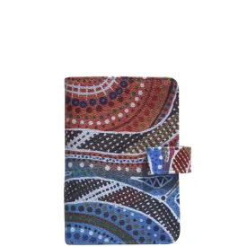 Aboriginal Art Compact Passport Wallet Elements