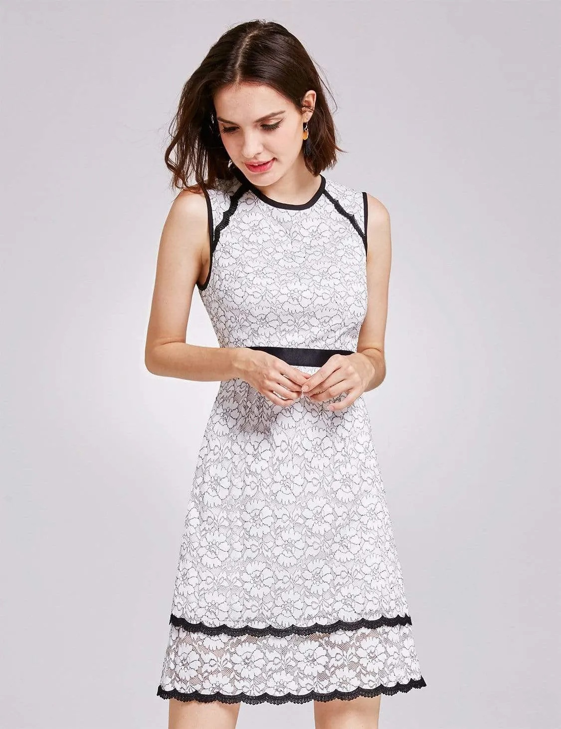 Alisa Pan Lace Wear to Work Dress