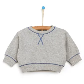 Antebies Newborn Sky Organic Sweatshirt - Grey