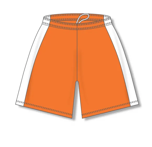 Athletic Knit (AK) BS9145Y-238 Youth Orange/White Pro Basketball Shorts