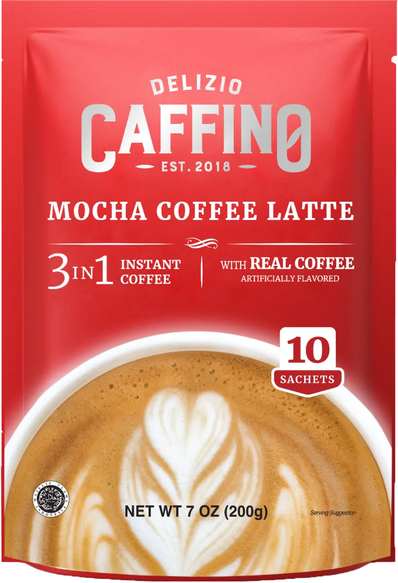 CAFFINO 3-IN-1 Mocha Coffee Latte (10 sachets/bag) 三合一摩卡拿鐵