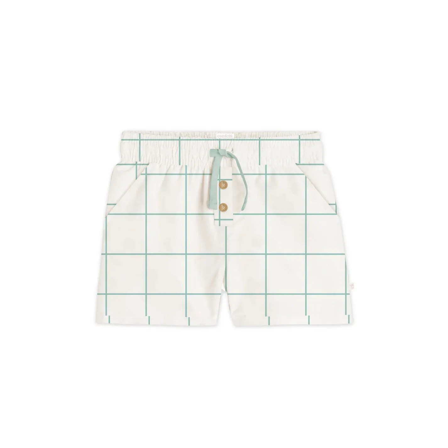 Comfy Shorts - Sage Grid