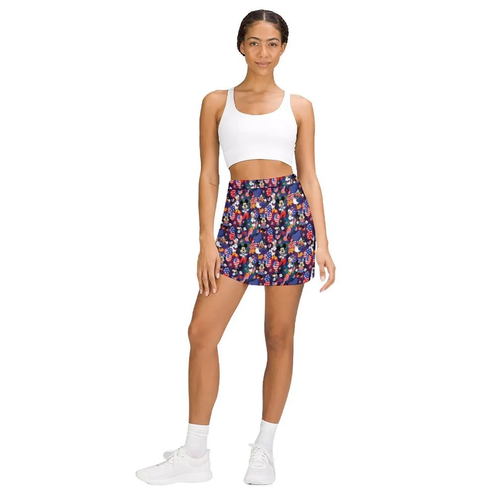 Disney America Athletic A-Line Skirt With Pocket