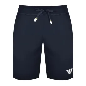 Emporio Armani Bodywear Embroidered Eagle Logo Navy Sweat Shorts