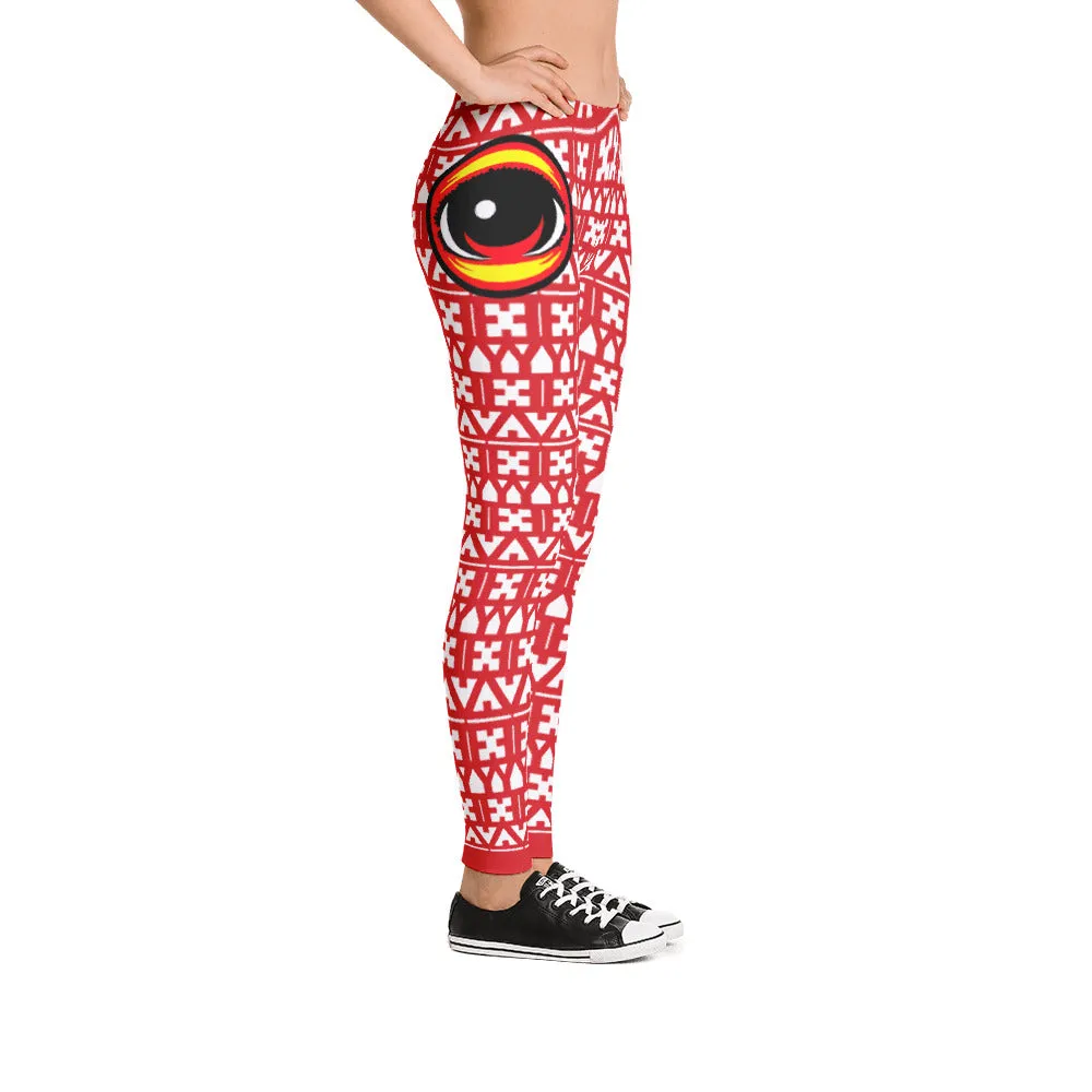 EYEZ Pattern Illusion Leggings (EYE on HIP)