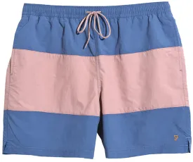 Farah Mens Colbert Panelled Swim Short Sheaf Blue