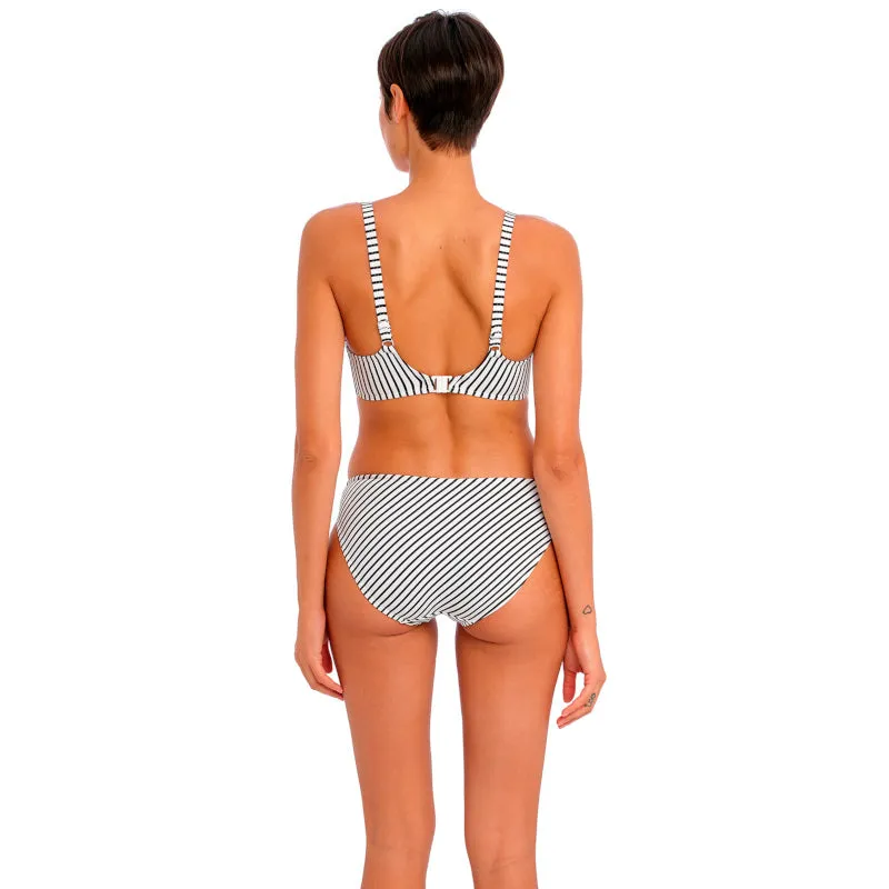 Jewel Cove Hipster Bikini Brief Stripe Black - Freya Swim