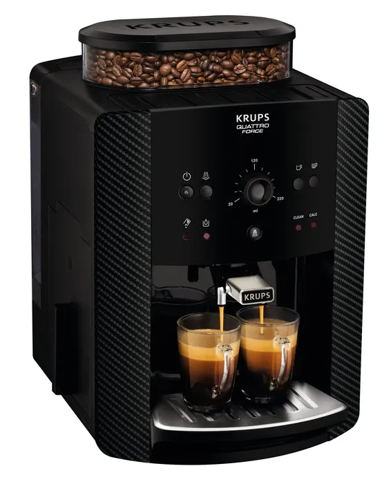 Krups Arabica Bean To Cup Coffee Machine, EA811K40 - Black, Carbon