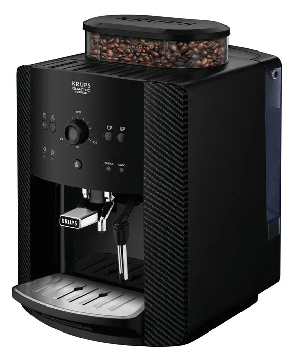 Krups Arabica Bean To Cup Coffee Machine, EA811K40 - Black, Carbon