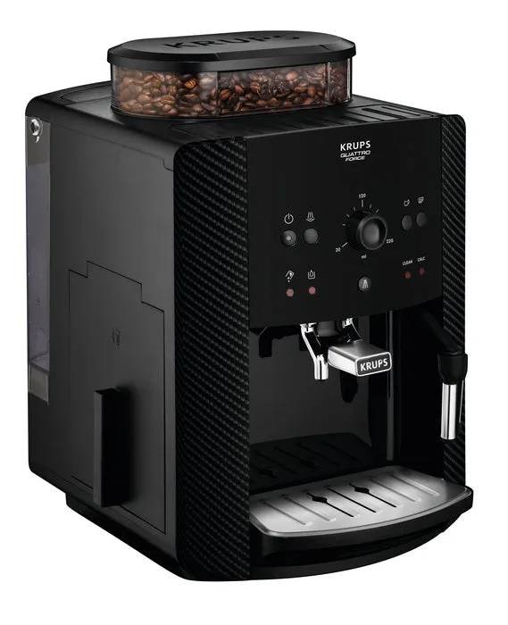 Krups Arabica Bean To Cup Coffee Machine, EA811K40 - Black, Carbon