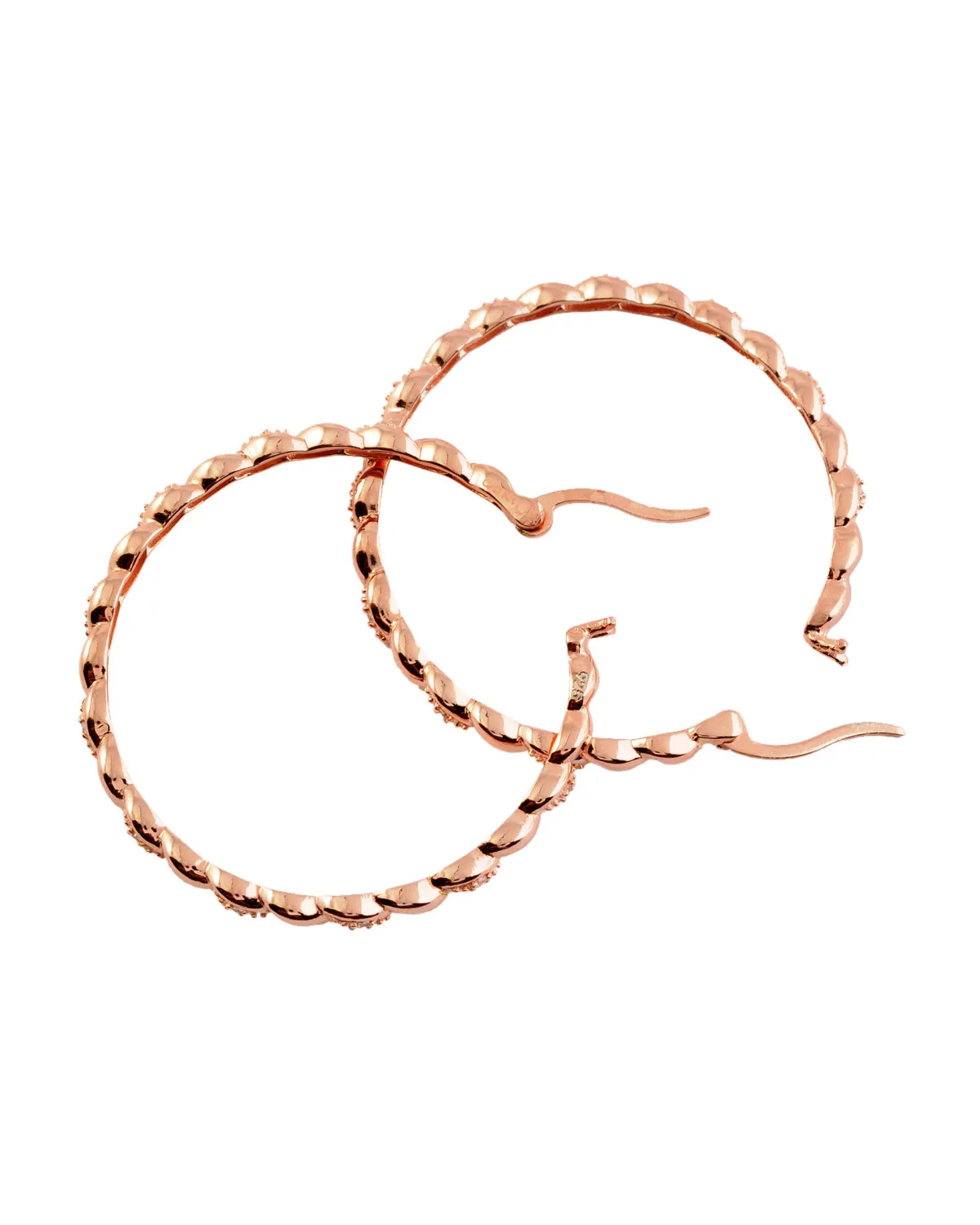 Léa Spiral Round Hoop Earrings