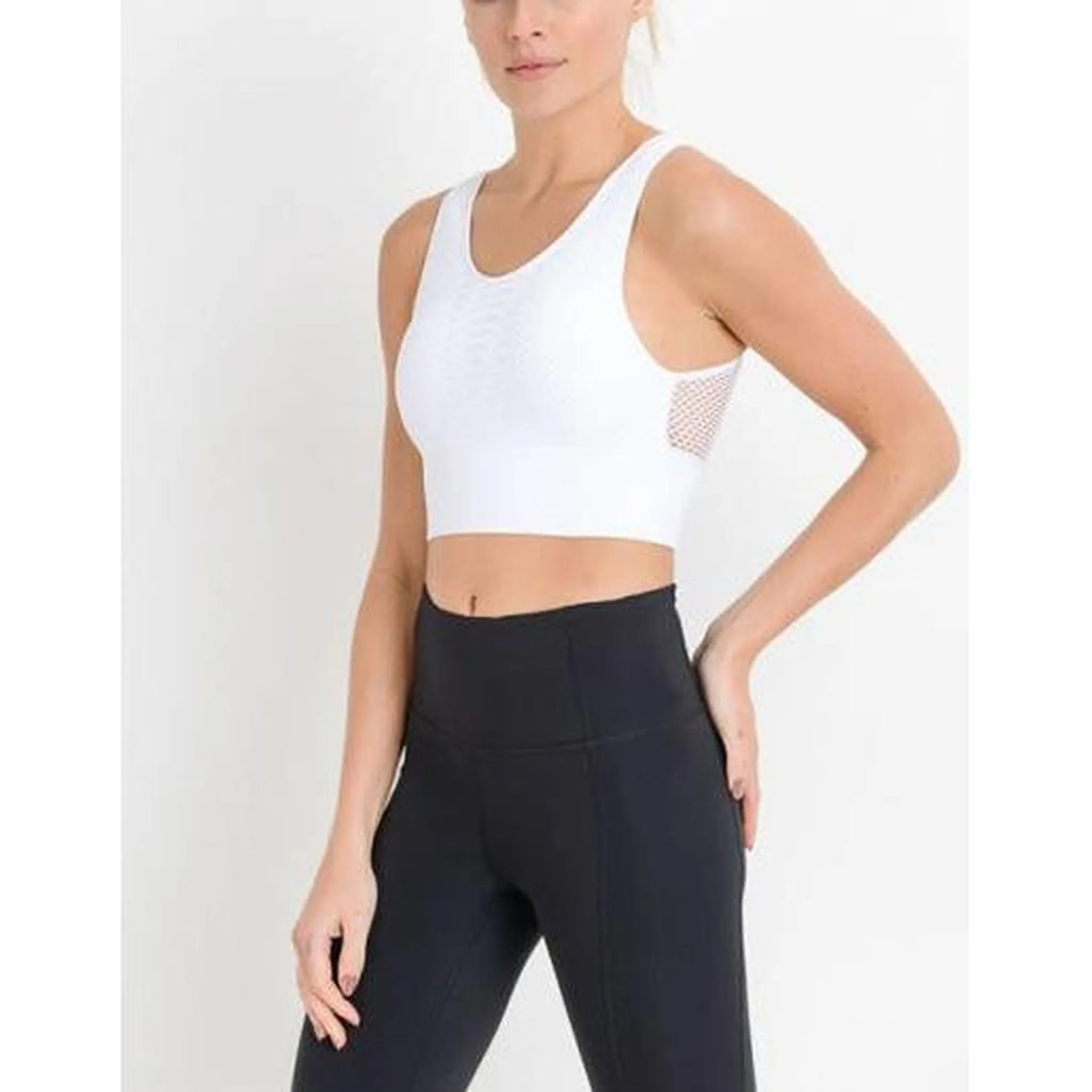 Laser Cut Seamless Sports Bra