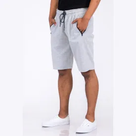 Light Grey Heathered Shorts