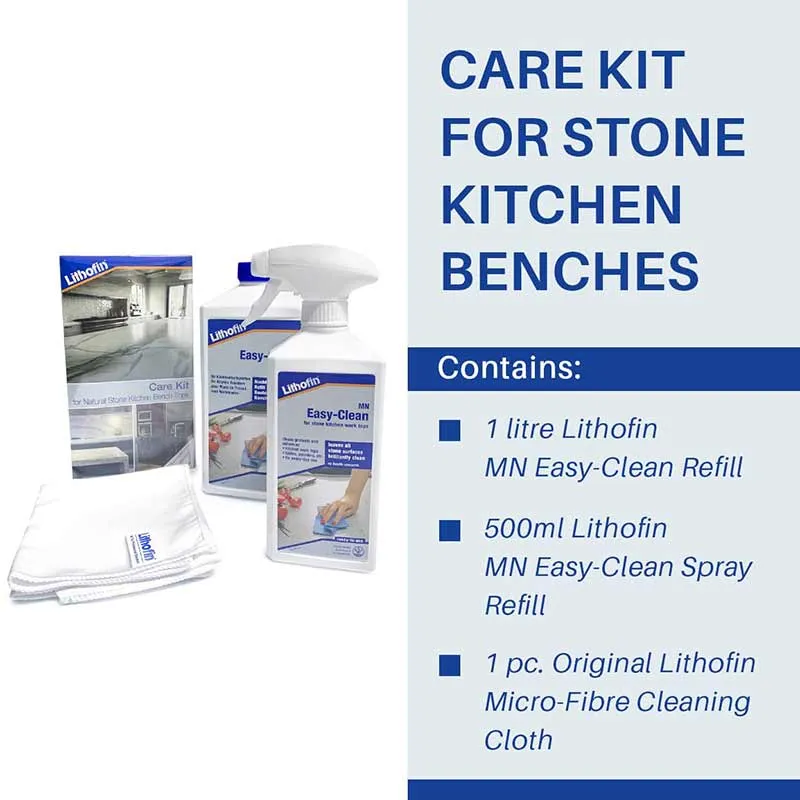 Lithofin Care Kit For Stone Kitchen Benches