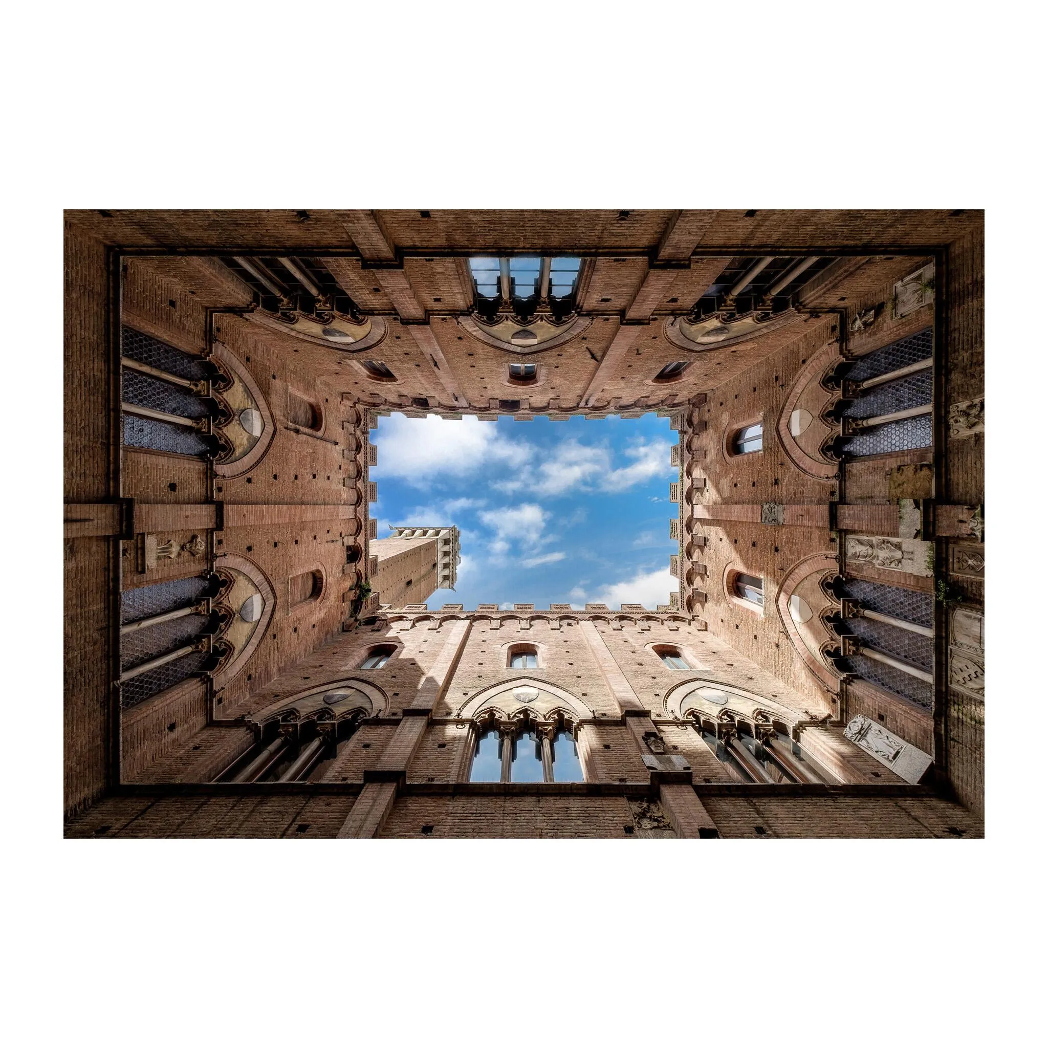 Looking up from the Palace