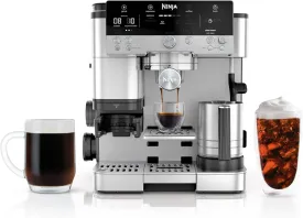 LUXE COFFEE Premier Series, Espresso Machine, Drip Coffee Maker and Cold Brew Drip Coffee Maker, Built-In Grinder,