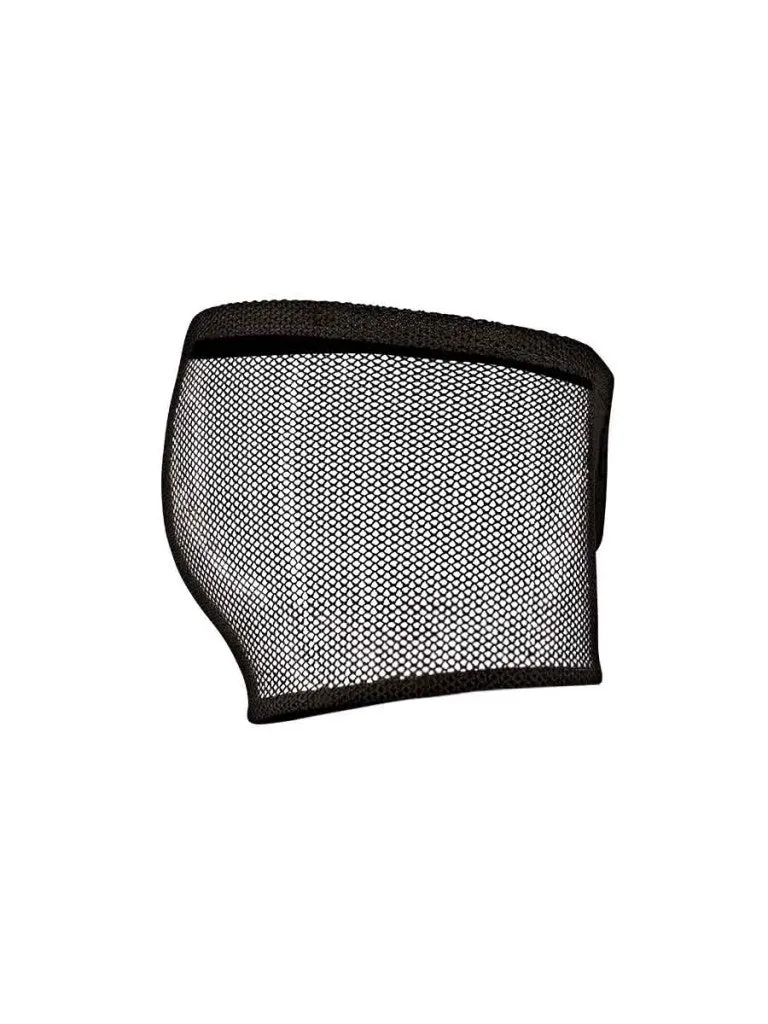 Male Power Stretch Net Peek-A-Buns Shorts Black