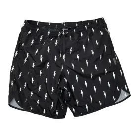 Men's Lightning Bolt Swim Shorts Black Size XL