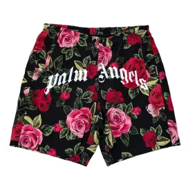 Men's Rose Logo Swim Shorts Black Size XS