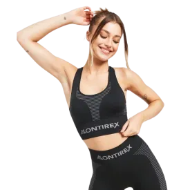 Montirex Women's Energy Seamless Sports Bra Shorts Set - Black