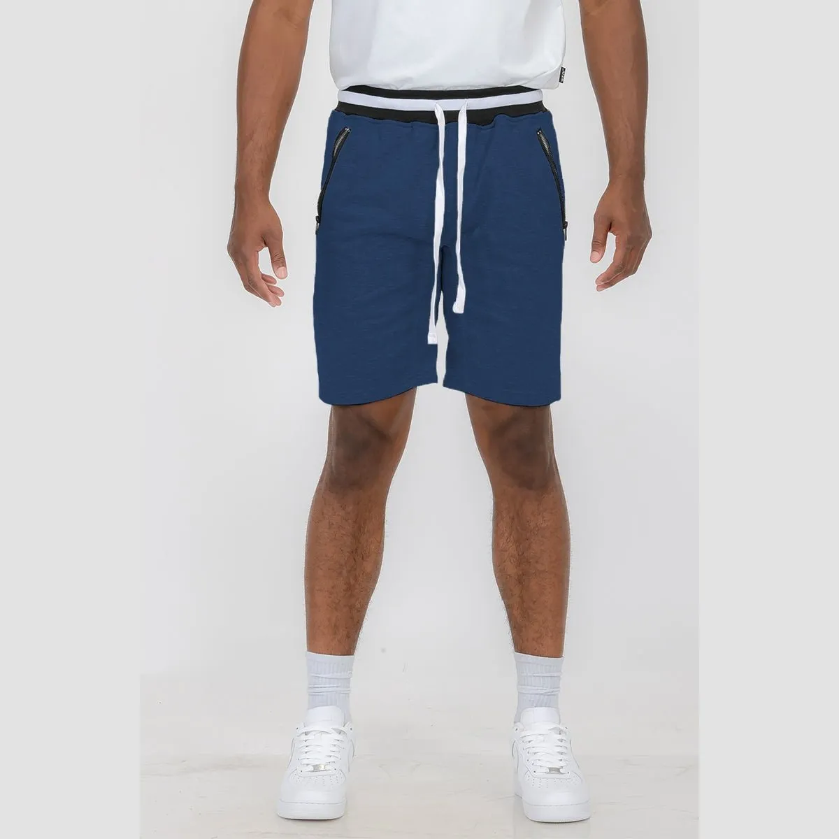 Navy French Terry Sweat Shorts