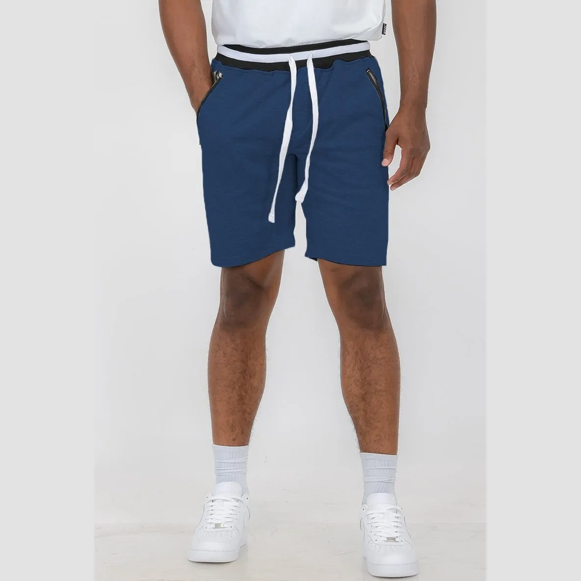 Navy French Terry Sweat Shorts