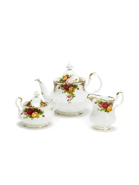 Old Country Roses 3-Piece Tea Set