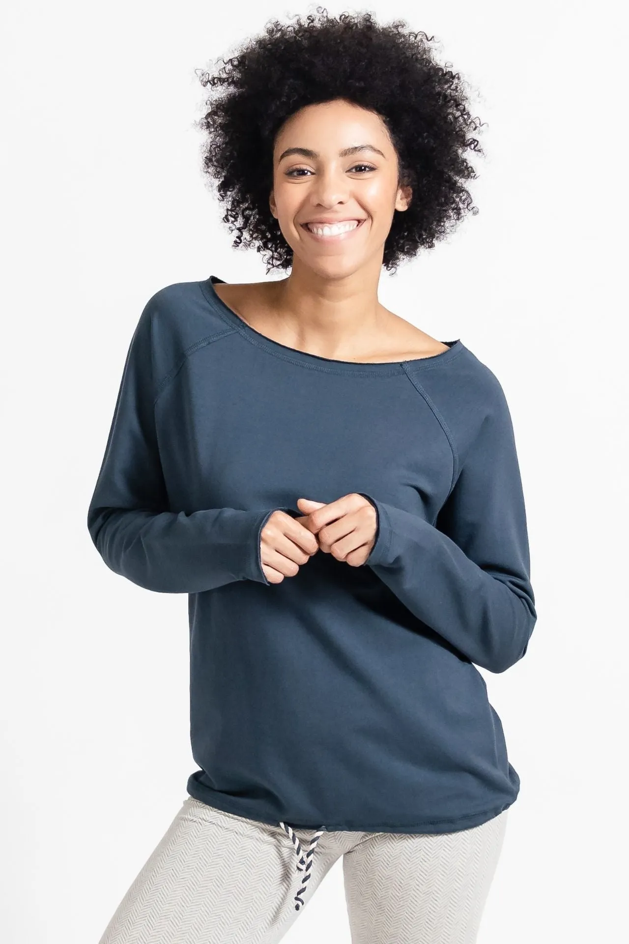 Oversized Sweater - Cobalt