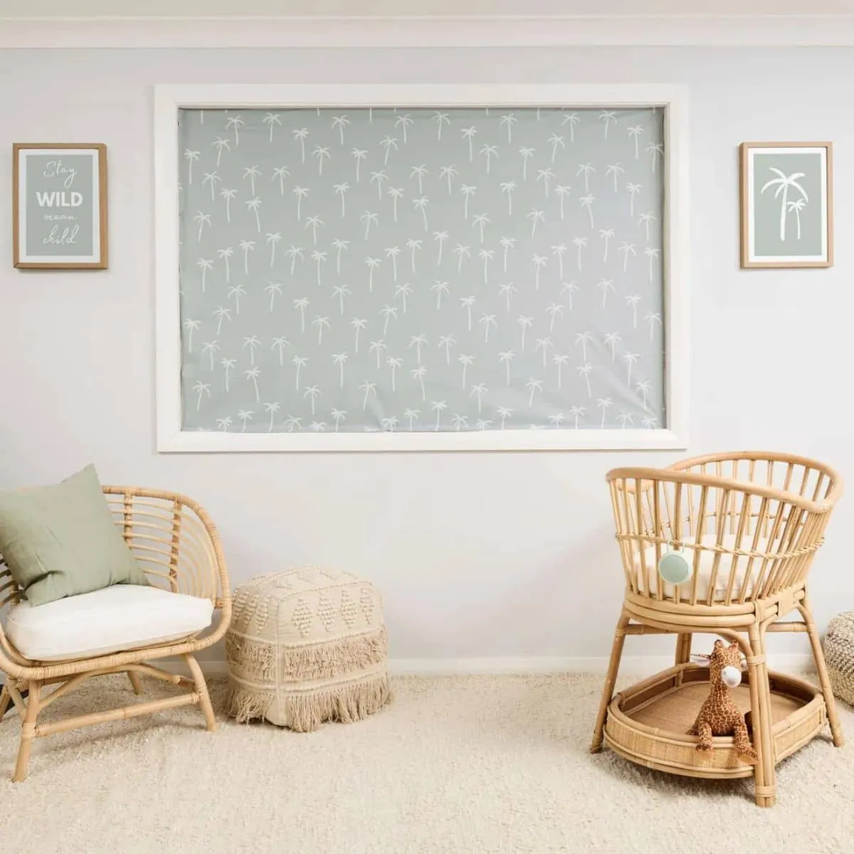 Porta Fox Cut to Size Blackout Blind - Boho Palms