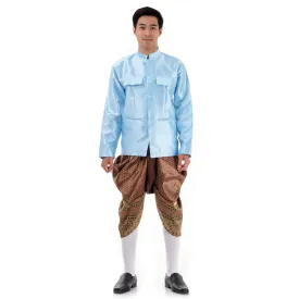 Raj Pattern Men’s Thai Attire Elegant Look