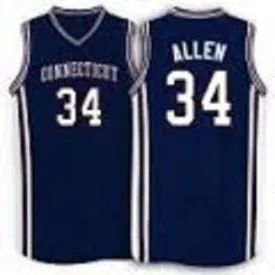 Ray Allen UCONN Huskies College Throwback Basketball Jersey