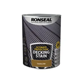 Ronseal Ultimate Protection Decking Stain - Country Oak 5L