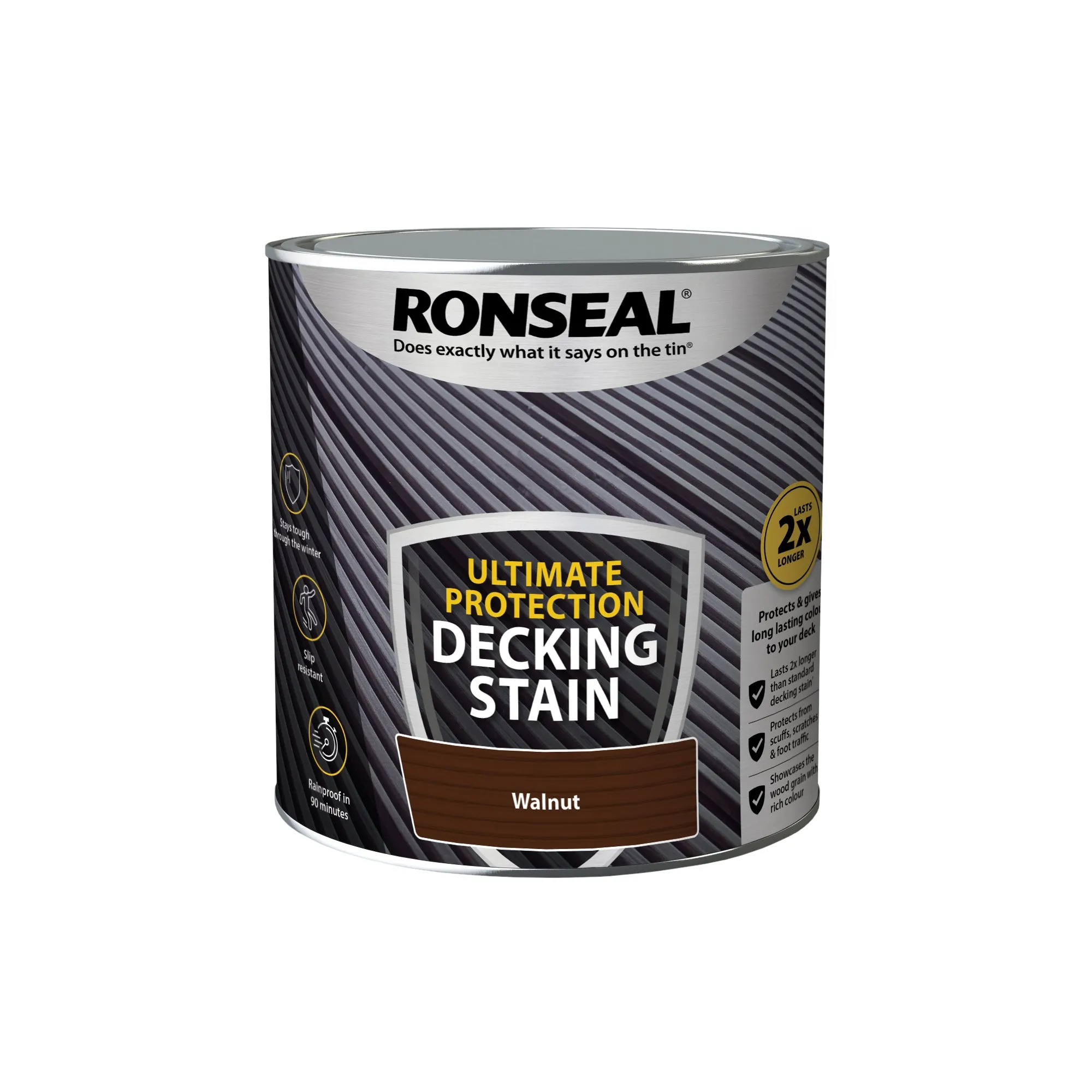 Ronseal Ultimate Protection Decking Stain - Walnut 2.5L