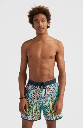 Scallop Ocean 16'' Swim Shorts | Blue Comic Seaweed