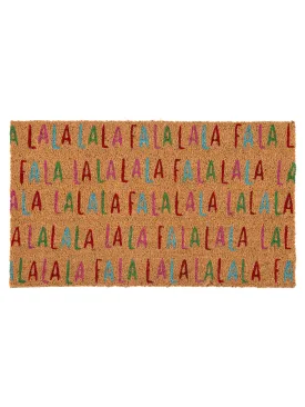 Shiraleah "Fa La La" Doormat | Multi