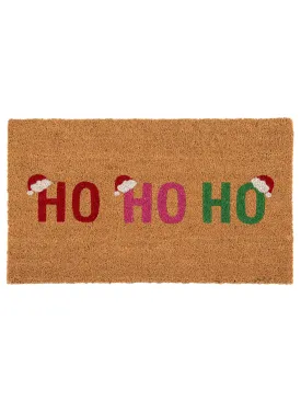 Shiraleah "Ho Ho Ho" Santa Hat Doormat | Multi