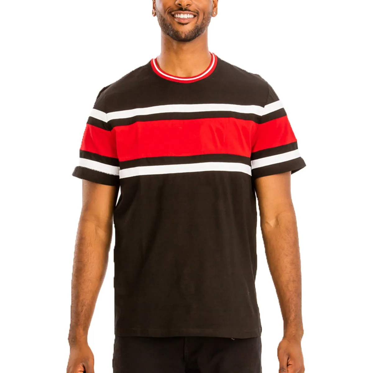 Vertical Color Block Tee (4 Colors)